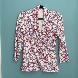 J. McLaughlin Crossover V-neck Top